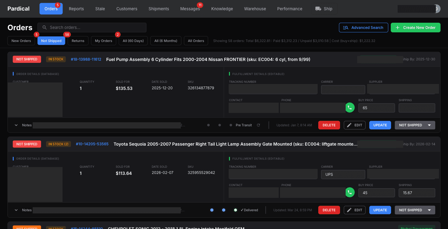 Order Management